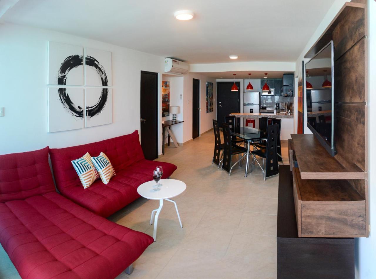 Apartament Lindo Departamento Al Pie De Playa Edificio Torre Oceanica Salinas  Zewnętrze zdjęcie
